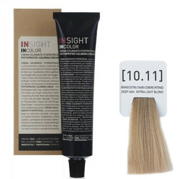 INSIGHT hajfesték 10.11 Intenzív hamvas extra világosszőke 100ml