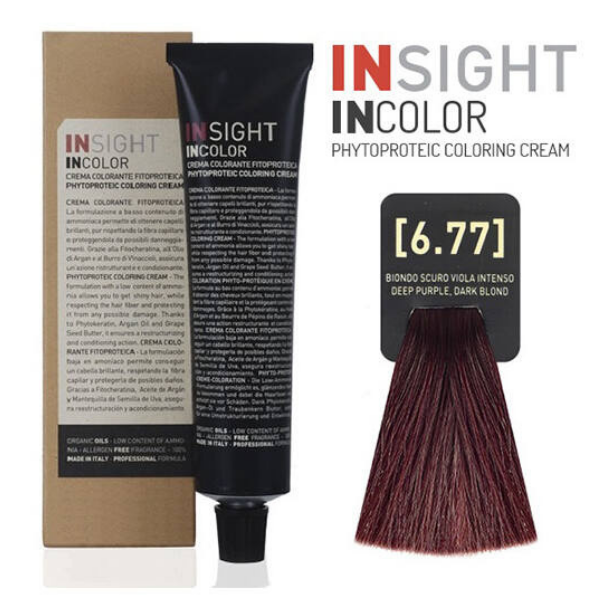 INSIGHT hajfesték 6.77 Intenzív lilás sötétszőke 60ml