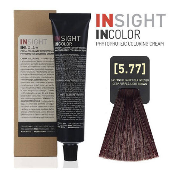 INSIGHT hajfesték 5.77 Intenzív lilás világosbarna 60ml