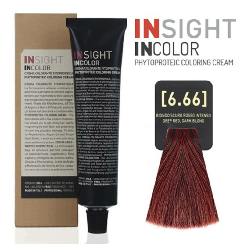 INSIGHT hajfesték 6.66 Mélyvörös sötétszőke 100ml