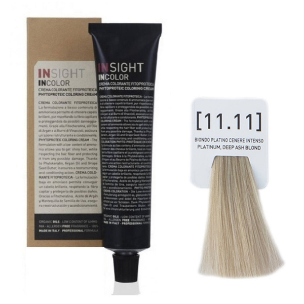 INSIGHT hajfesték 11.11 Intenzív hamvas platinaszőke 100ml
