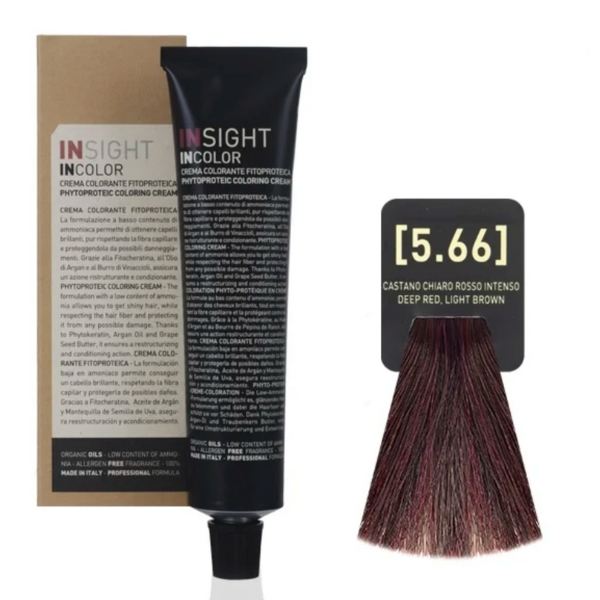 INSIGHT hajfesték 5.66 Intenzív vörös világosbarna 60ml