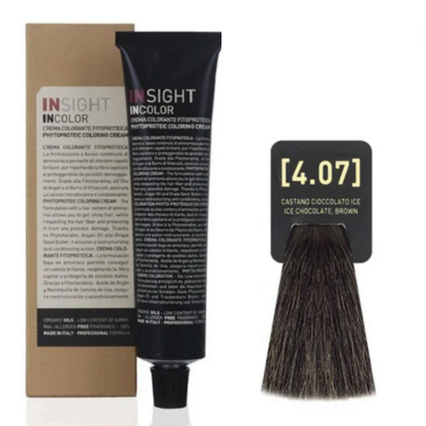 INSIGHT hajfesték 4.07 Jeges csokoládébarna 60ml