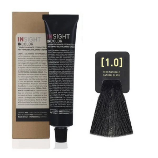 INSIGHT hajfesték 1.0 természetes fekete 100ml