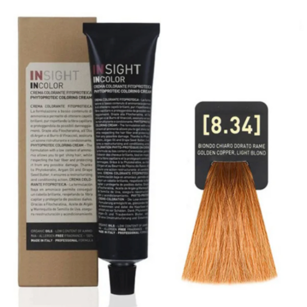 INSIGHT hajfesték 8.34 Világos rézarany szőke 100ml
