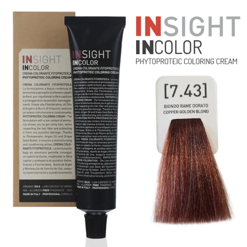 INSIGHT hajfesték 7.43 Arany rézszőke 100ml