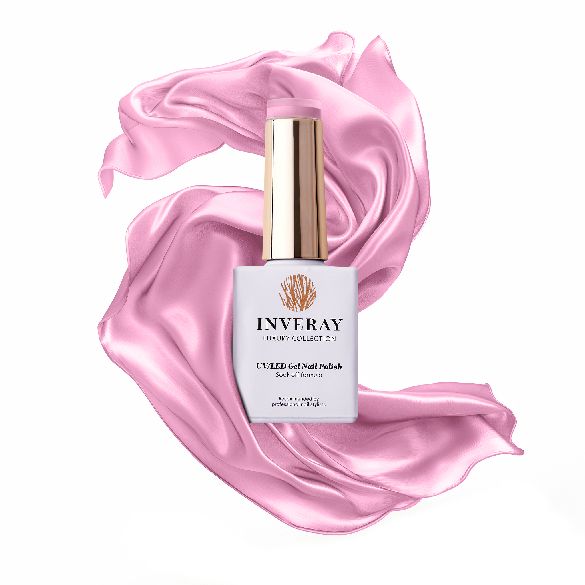 Inveray hybrid gél lakk pasztellrózsaszín No.124 BLUSHED