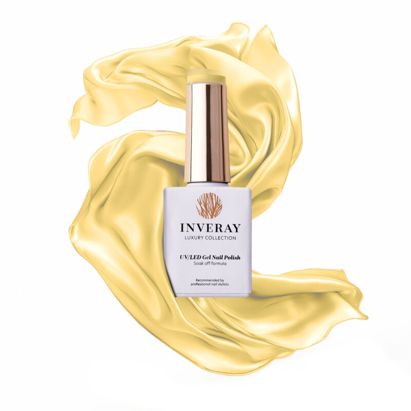 Inveray hybrid gél lakk pasztellsárga No.132 NORTH STAR