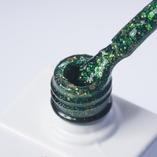 Inveray hybrid gél lakk csillámos zöld No.155 DANCE WITH ME - Image 2