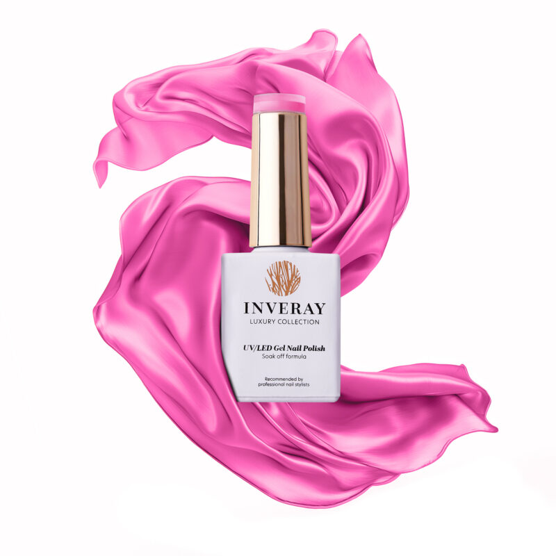 Inveray hybrid gél lakk bubblegum pink No. 023 ROMANCE