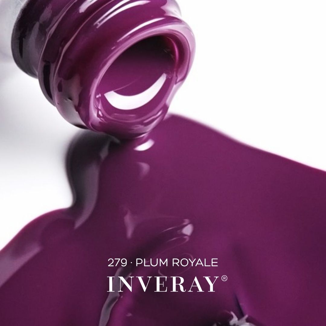 Inveray hybrid gél lakk szilva lila No.279 PLUM ROYALE - Image 2